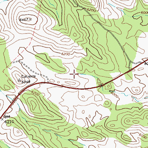 Topographic Map of Mule Spring, NV