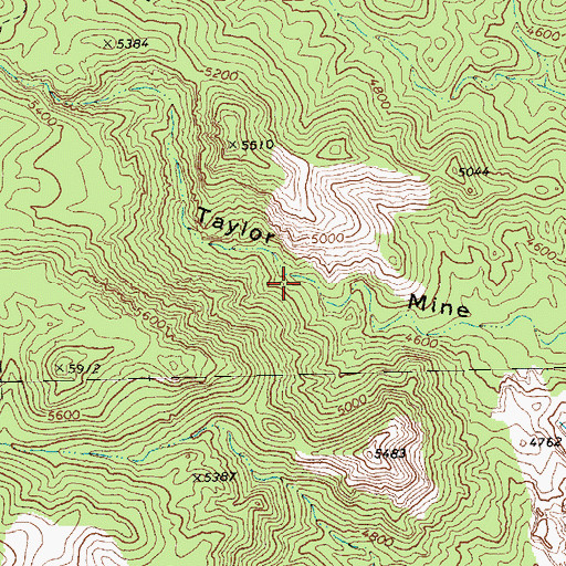 Topographic Map of Conway Spring, NV