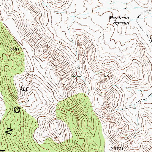 Topographic Map of Pine Spring, NV