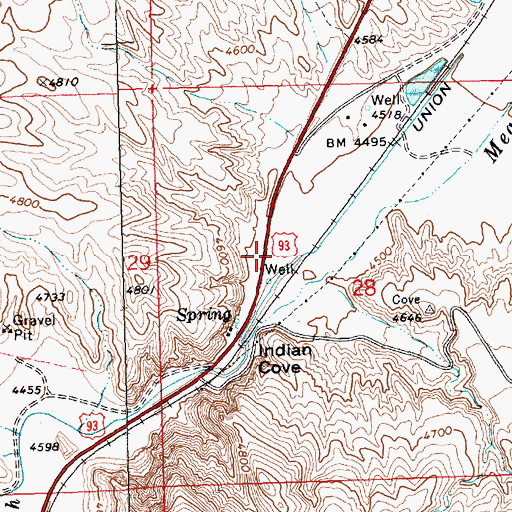 Topographic Map of Yoacham (historical), NV
