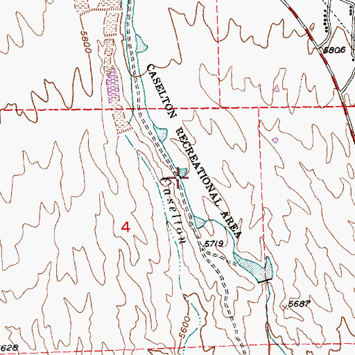 Topographic Map of Princeton (historical), NV