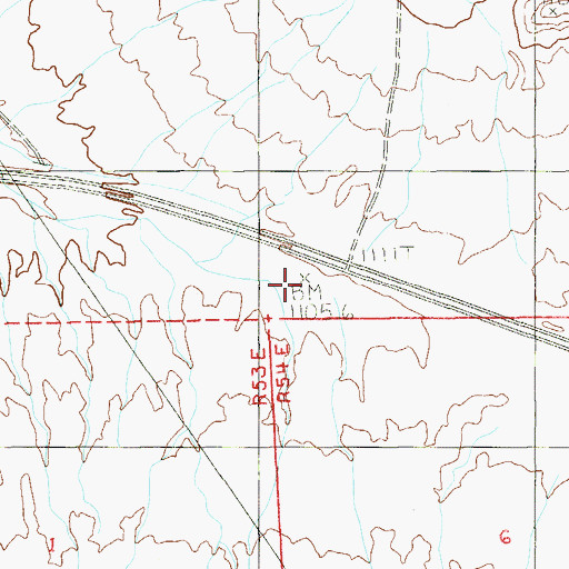 Topographic Map of Charleston (historical), NV
