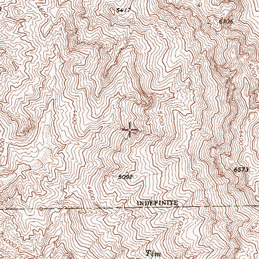 Topographic Map of De Jesus Spring, NV