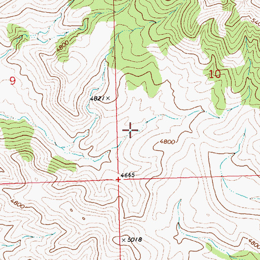 Topographic Map of Bradshaw Ranch (historical), NV