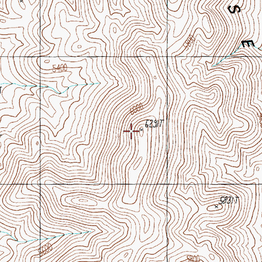 Topographic Map of Papoose Mountain, NV