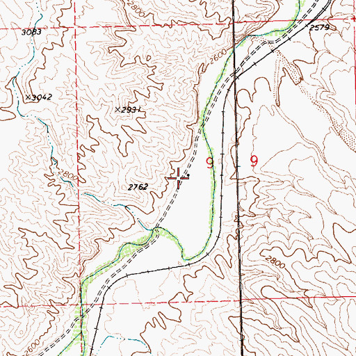 Topographic Map of The Rockets, NV