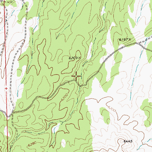 Topographic Map of Henrie Reservoir, NV