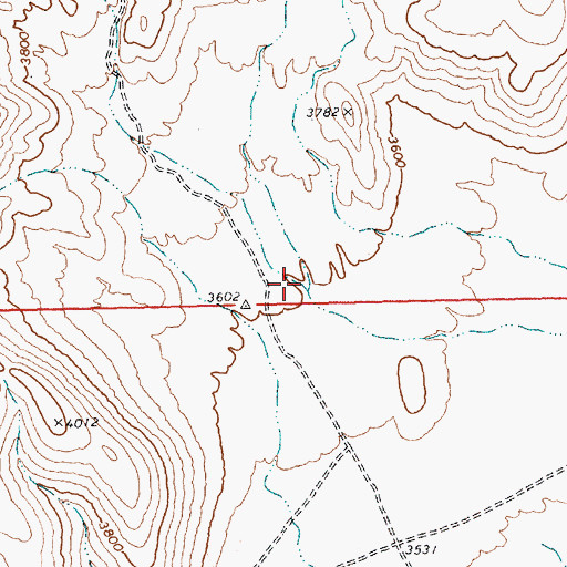 Topographic Map of Live Oak Spring, NV