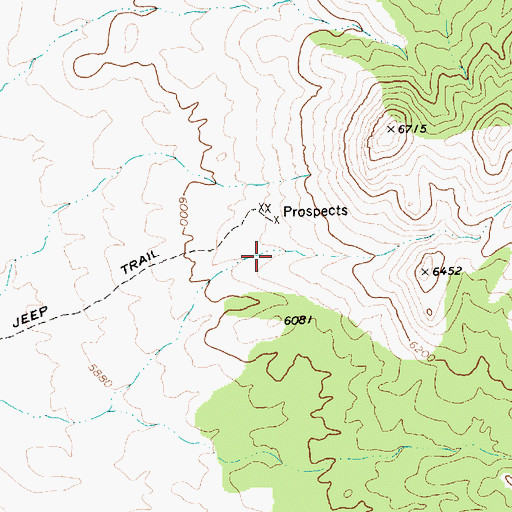 Topographic Map of Joshua Spring, NV