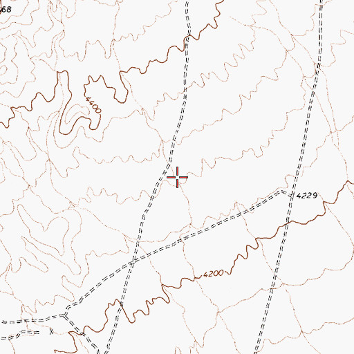 Topographic Map of Garden Springs Pipe Line, NV