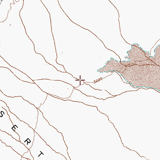 Topographic Map of Holly Spring, NV
