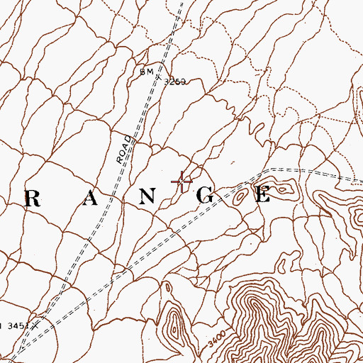 Topographic Map of Cabin Spring, NV