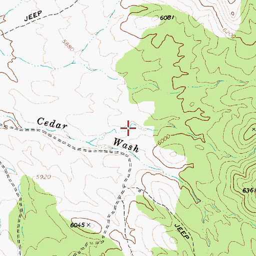 Topographic Map of Tunnel Number Two Spring, NV