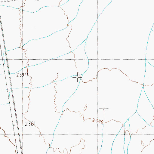 Topographic Map of Perkins Number Two Reservoir, NV