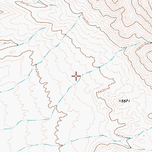 Topographic Map of Holly Spring, NV