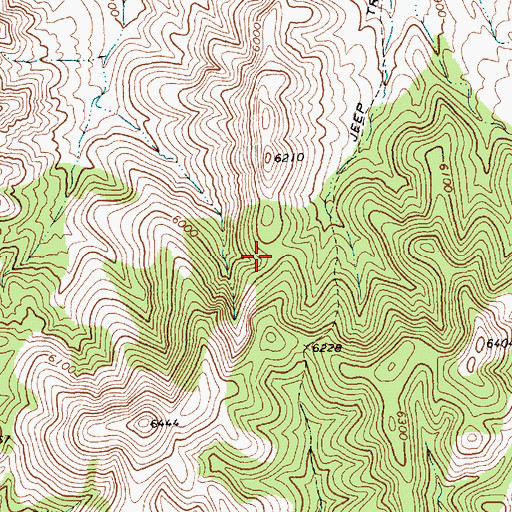 Topographic Map of Iron Tank Spring, NV