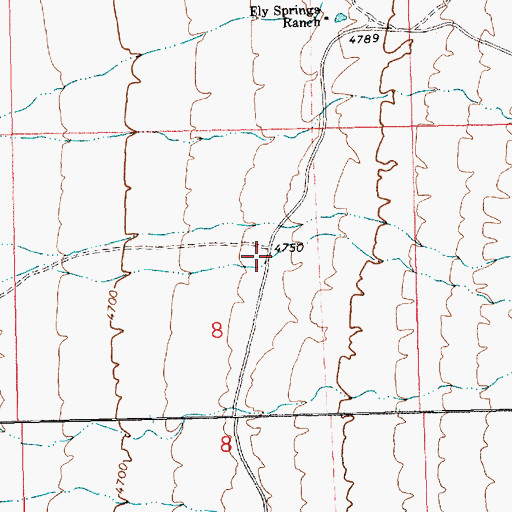 Topographic Map of Thorley Reservoir, NV