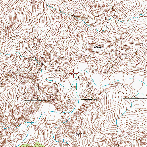 Topographic Map of Elderberry Spring, NV
