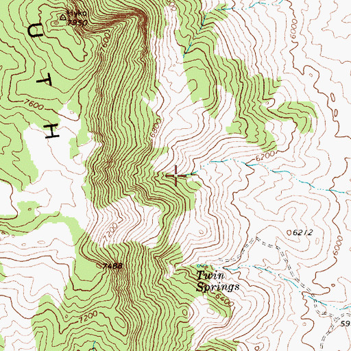 Topographic Map of Rye Patch Spring, NV