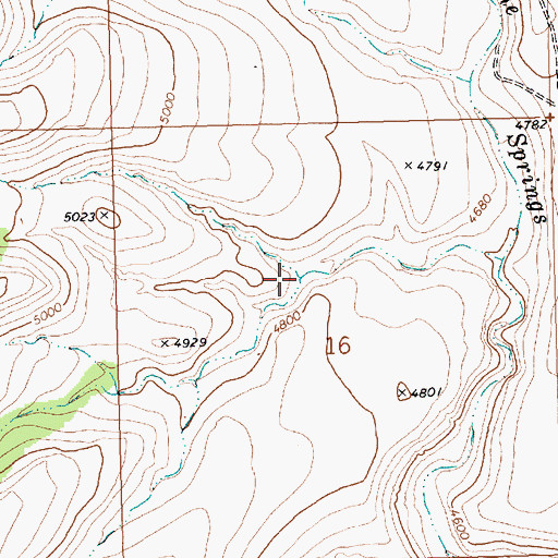 Topographic Map of Boulder Spring, NV