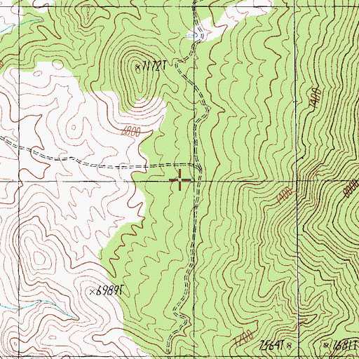 Topographic Map of Indian Spring, NV