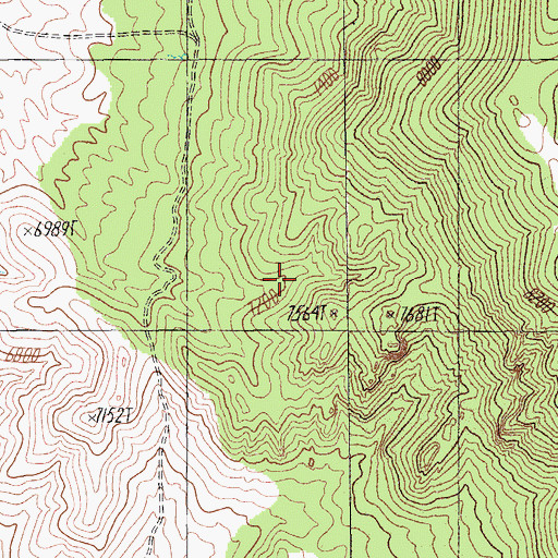 Topographic Map of Cliff Spring, NV