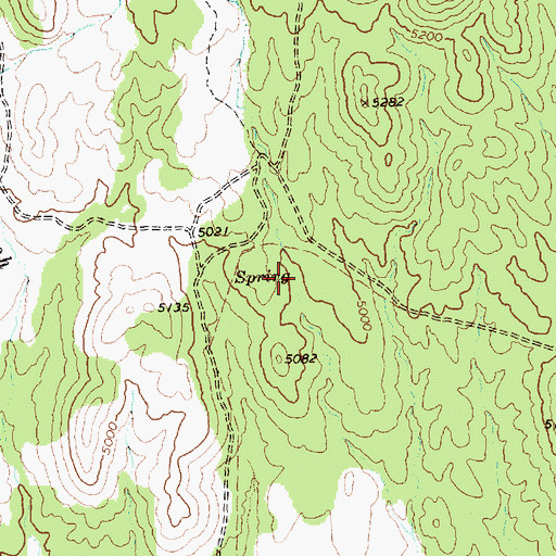 Topographic Map of Topah Spring, NV