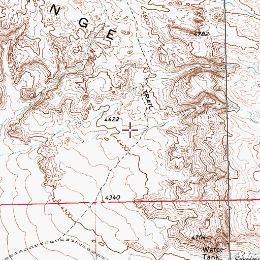 Topographic Map of Tule Spring, NV