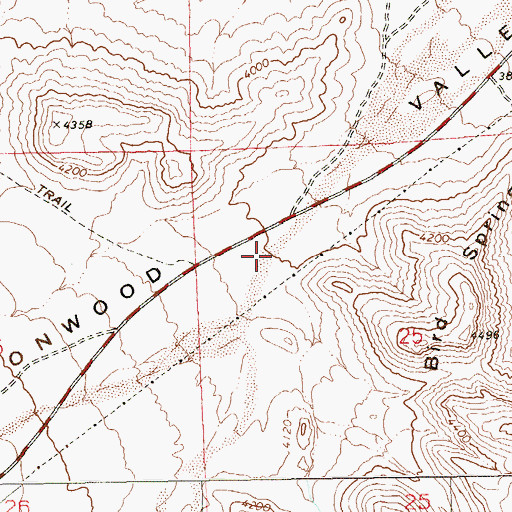Topographic Map of White Rock Reservoir, NV