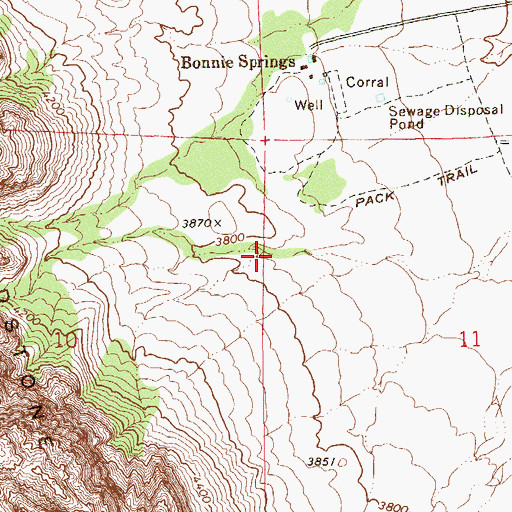 Topographic Map of Point Spring, NV