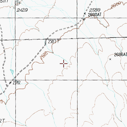 Topographic Map of Muddy Mountain Spring, NV