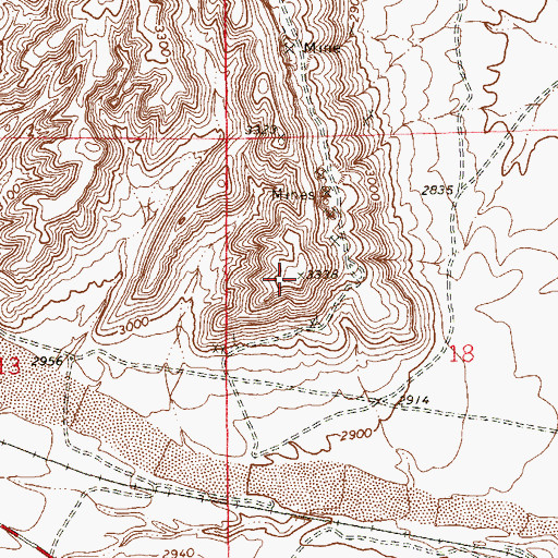 Topographic Map of Arden Beacon, NV