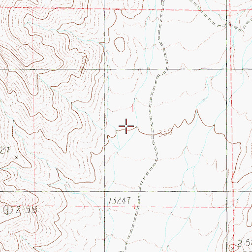 Topographic Map of Lower Ranch Spring, NV
