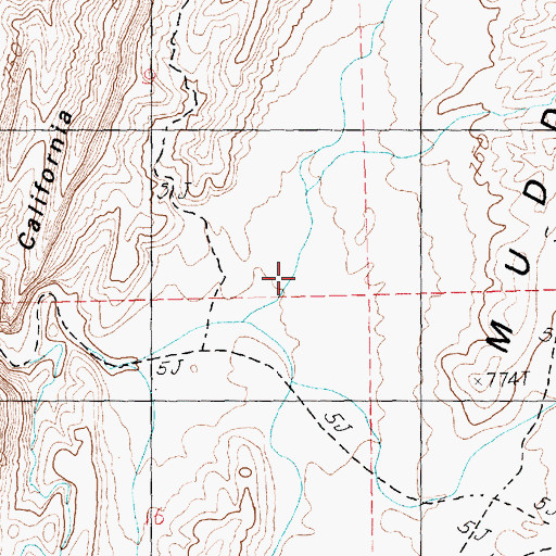 Topographic Map of Gap Pocket Reservoir, NV
