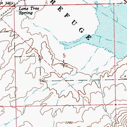 Topographic Map of Gould Ranch, NV