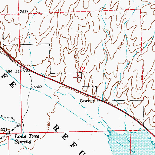 Topographic Map of Hoyt Spring, NV