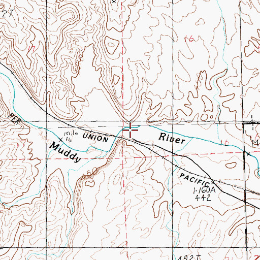 Topographic Map of The Narrows Dam Site Number Two, NV