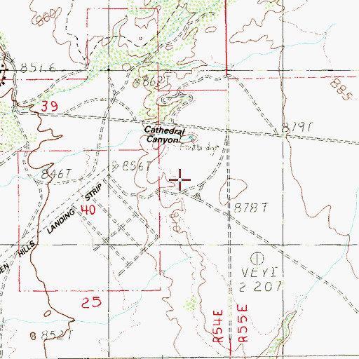 Topographic Map of Younts Ranch, NV