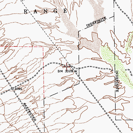 Topographic Map of Owens (historical), NV