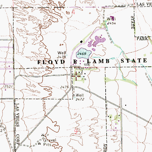 Topographic Map of Tule Spring, NV
