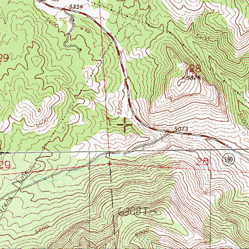 Topographic Map of Crystal Tank, NV