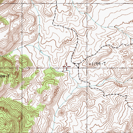 Topographic Map of Eureka (historical), NV