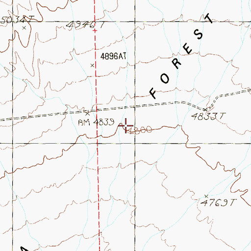Topographic Map of Yucca Well, NV