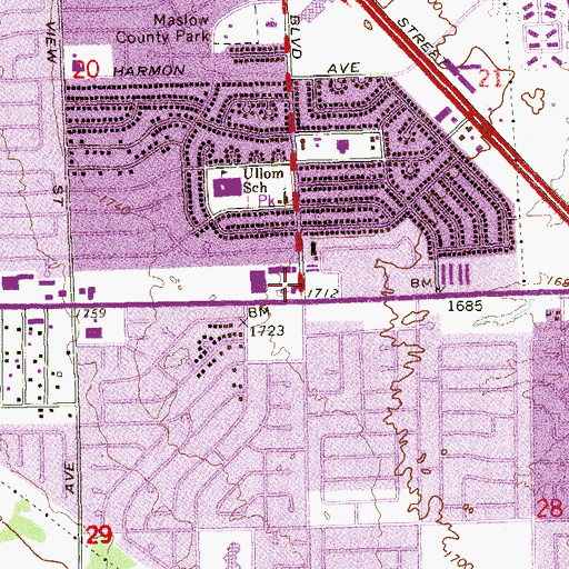 Topographic Map of Whitney Well, NV