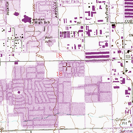 Topographic Map of D 4 C Ranch (historical), NV