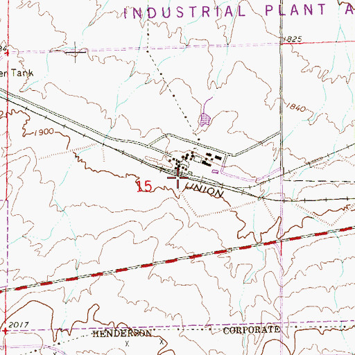 Topographic Map of Royson, NV