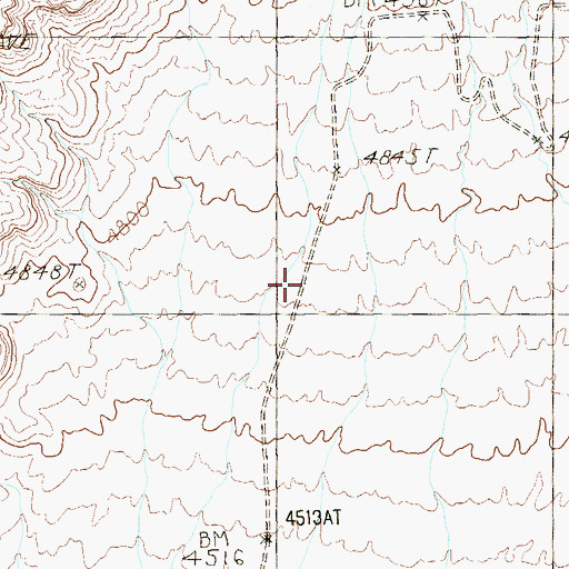 Topographic Map of Agave Roasting Pit, NV