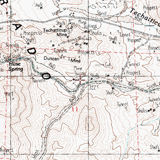 Topographic Map of Eldorado City (historical), NV