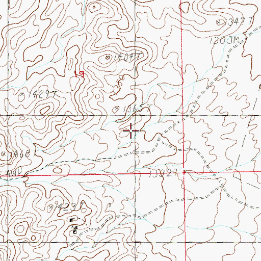Topographic Map of Morgantown (historical), NV