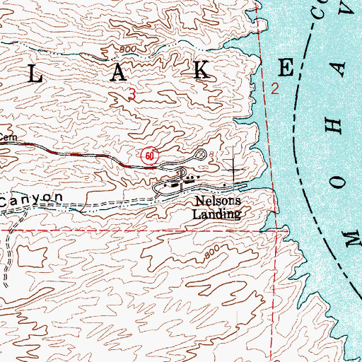 Topographic Map of Eldorado Canyon (historical), NV